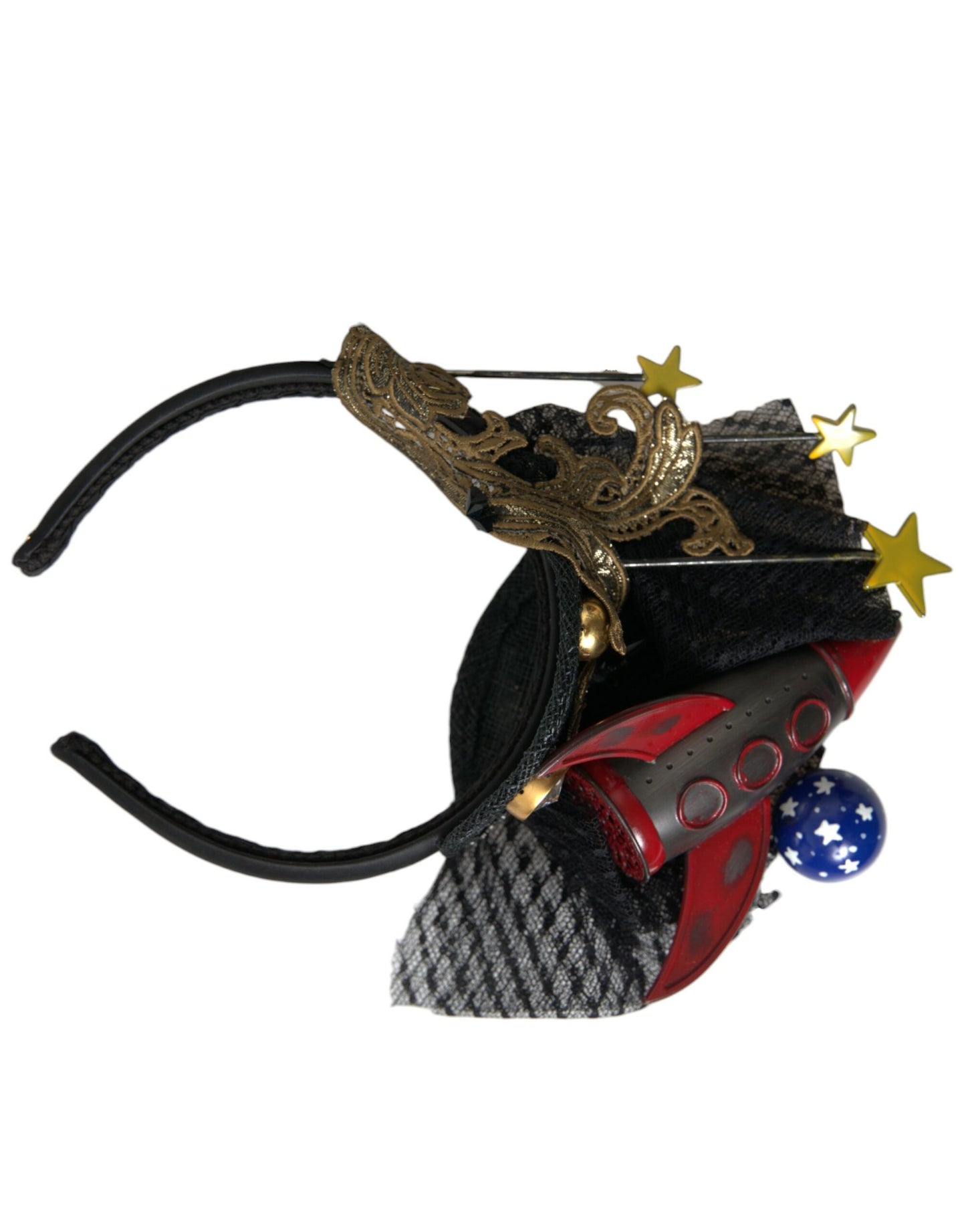 Dolce & Gabbana Multicolor Missile Rocket Crystal Stars Headband Tiara