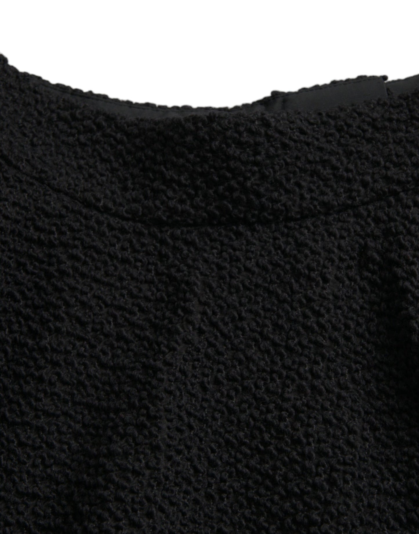 Dolce & Gabbana Black High Waist Knee Length A-Line Skirt