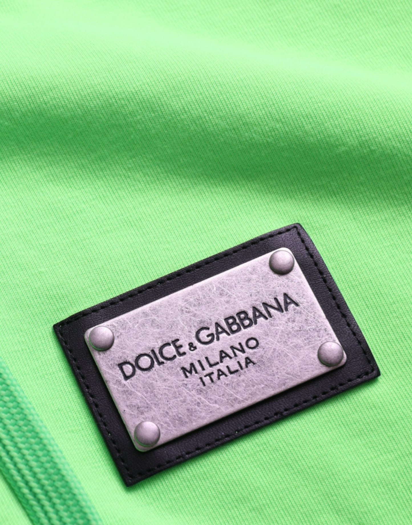 Dolce & Gabbana Neon Green koko vetoketjullinen huppari