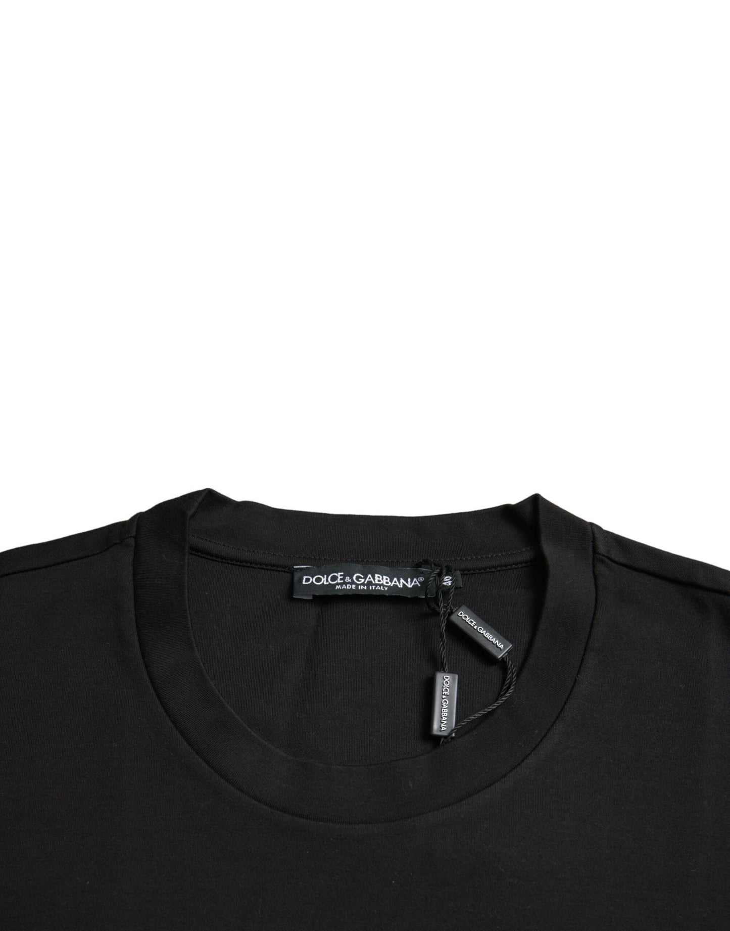 Dolce & Gabbana Black With Love Always Crew Neck T-Shirt