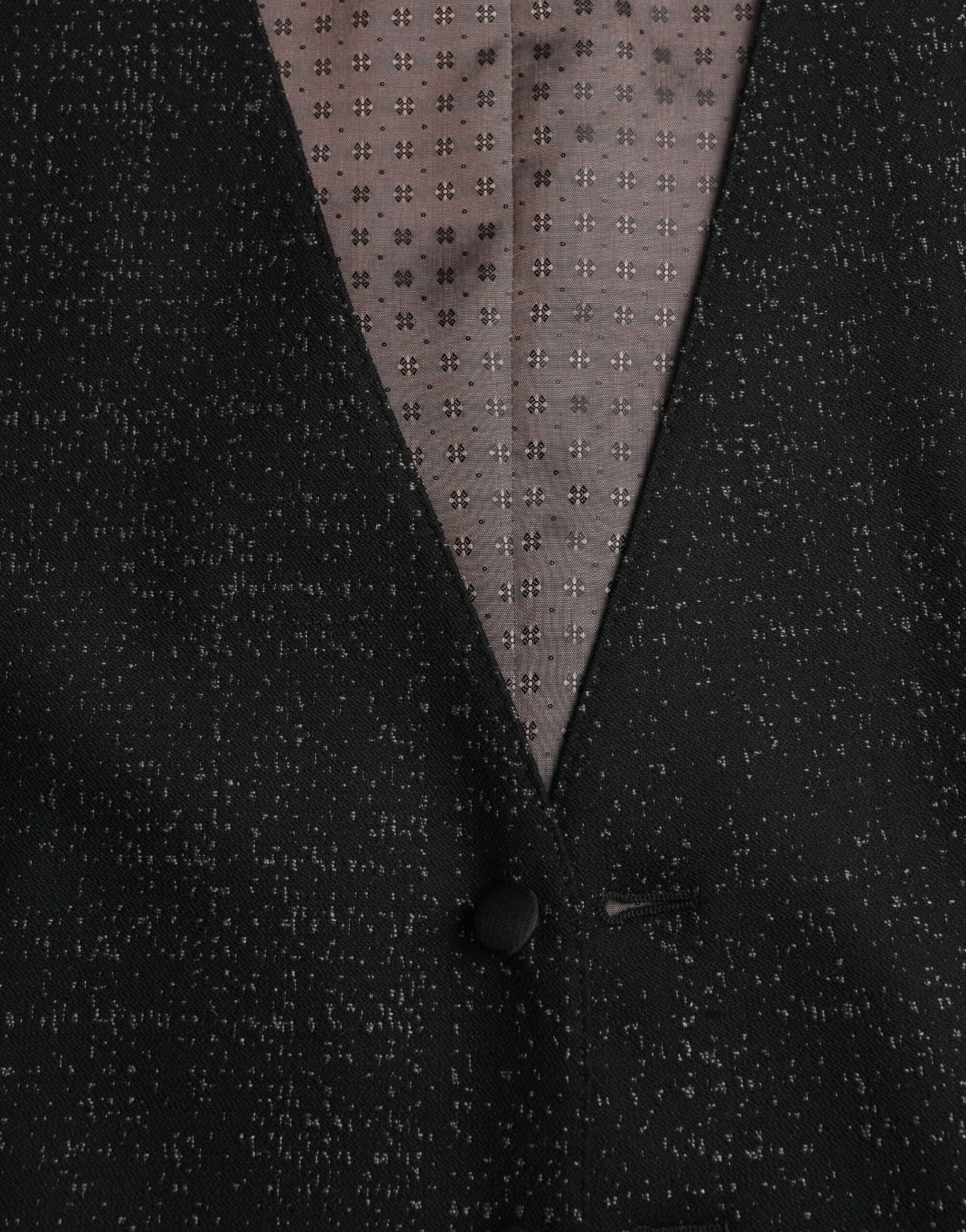 Dolce & Gabbana Black Brown Silk Vest Dress Formal Waistcoat