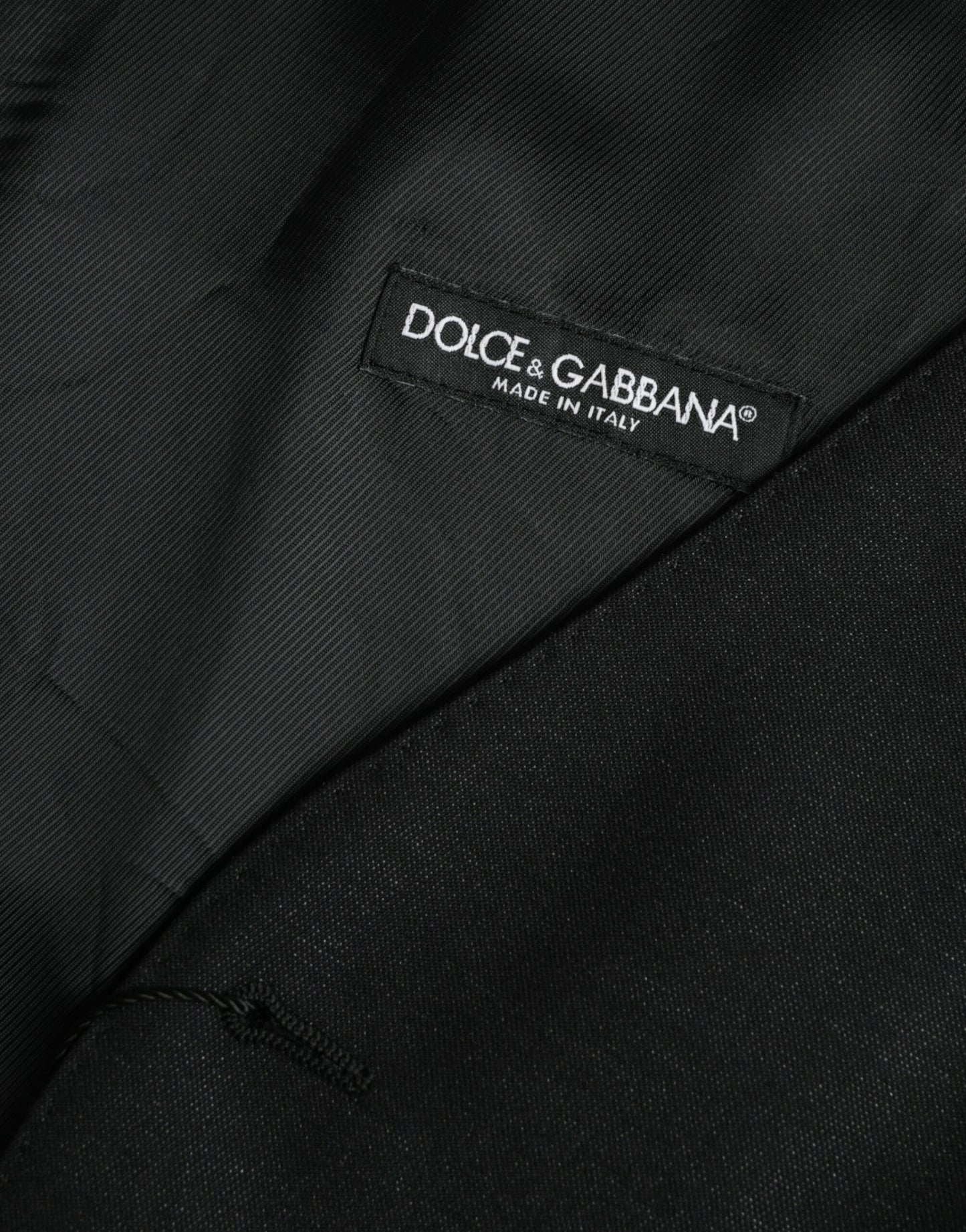Dolce & Gabbana Black Wool Vest Dress Formal Waistcoat