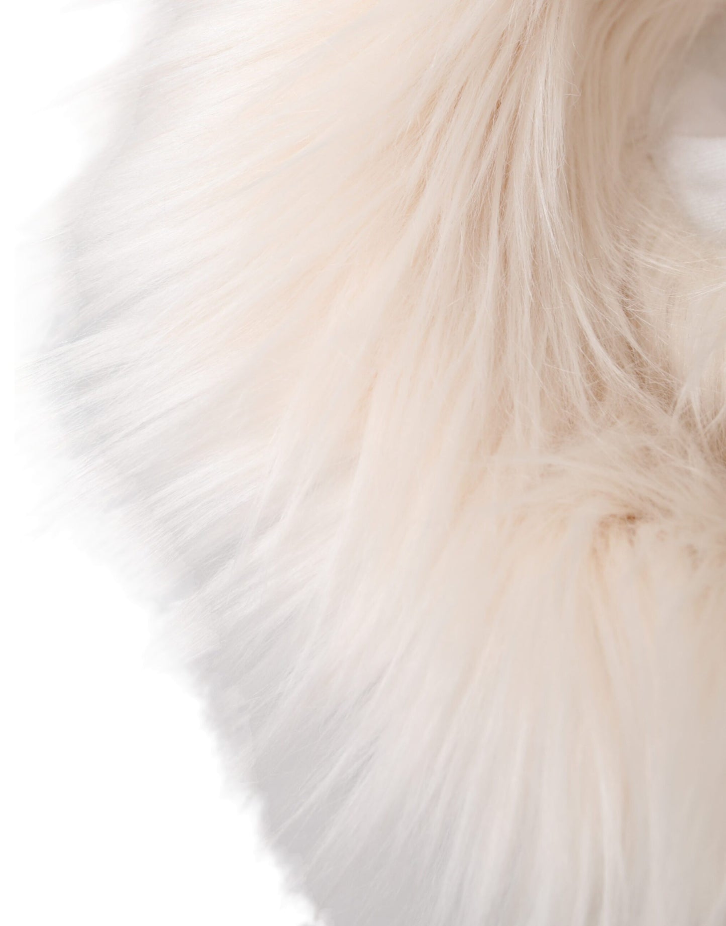 Dolce & Gabbana White Acrylic Fur Women Bucket Hat