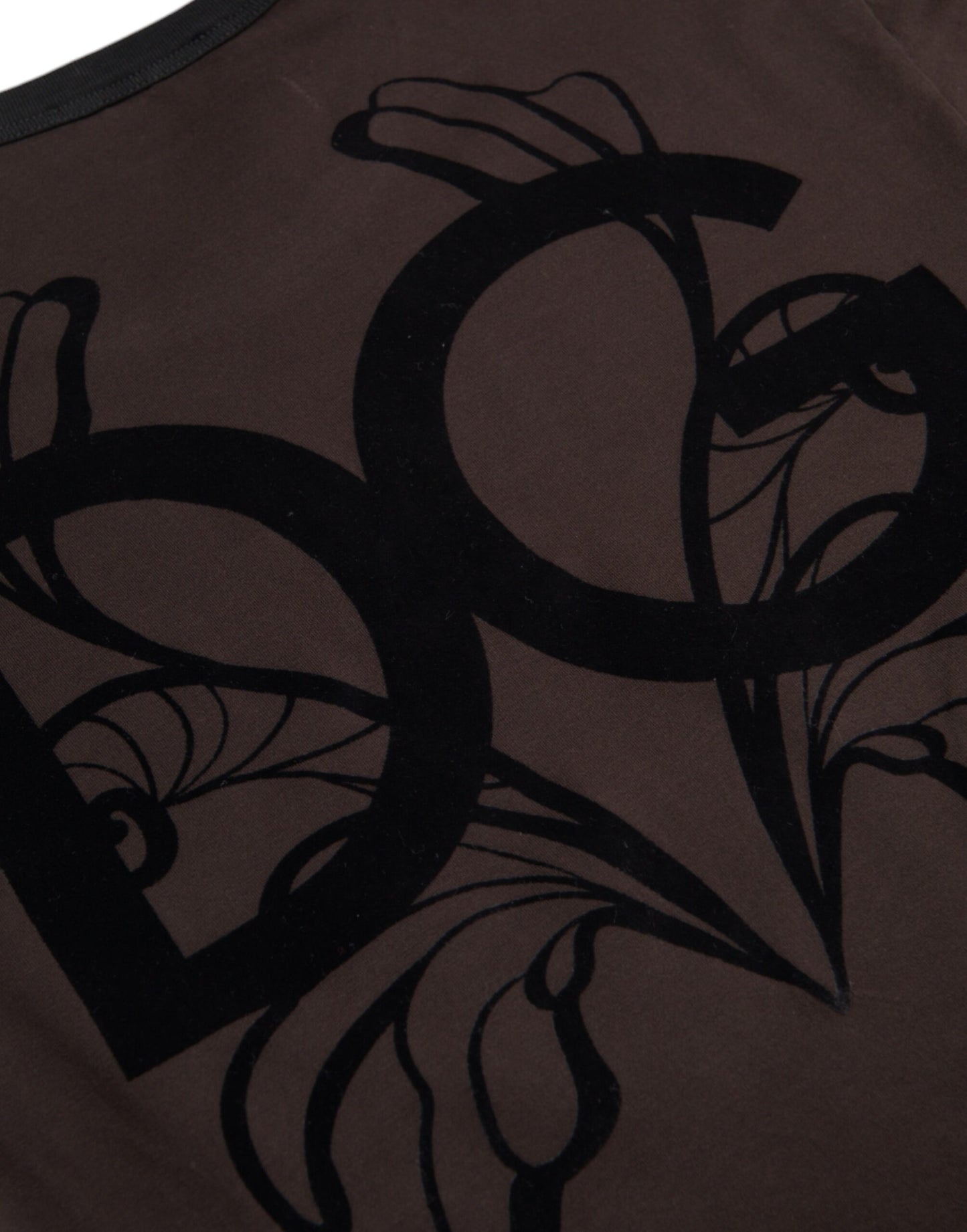 Dolce & Gabbana Brown DG Logo Crew Neck Sweater