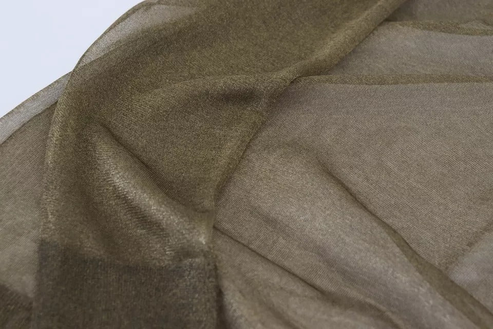 Dolce & Gabbana Black Transparent Long Sleeve Round Neck Top