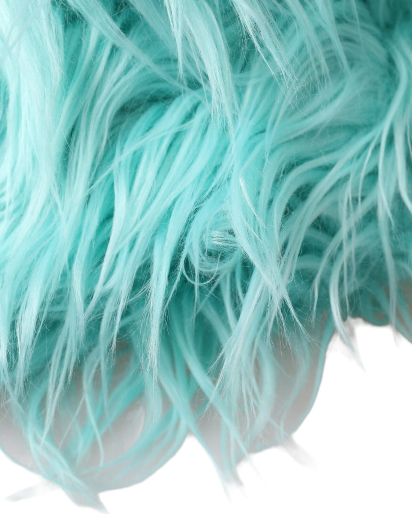 Dolce & Gabbana Mint Green Acrylic Fur Women's Bucket Hat