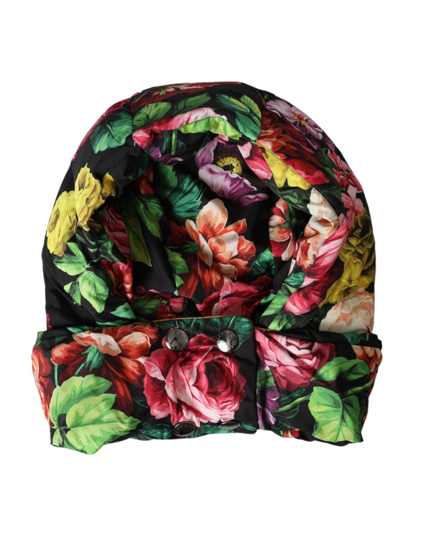 Dolce & Gabbana Hat Multicolor Floral Full Head Wrap Hat