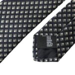 Dolce & Gabbana Mustakuvioinen miesten solmio 100 % silkistä