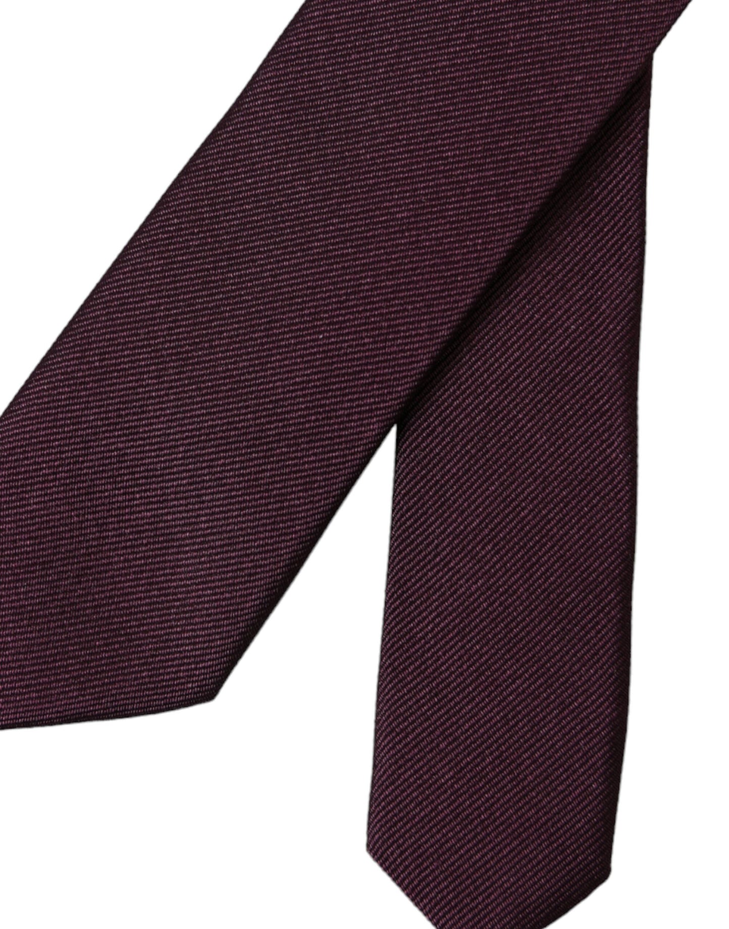 Dolce & Gabbana Bordeaux Solid 100 % silkki säädettävä miesten solmio