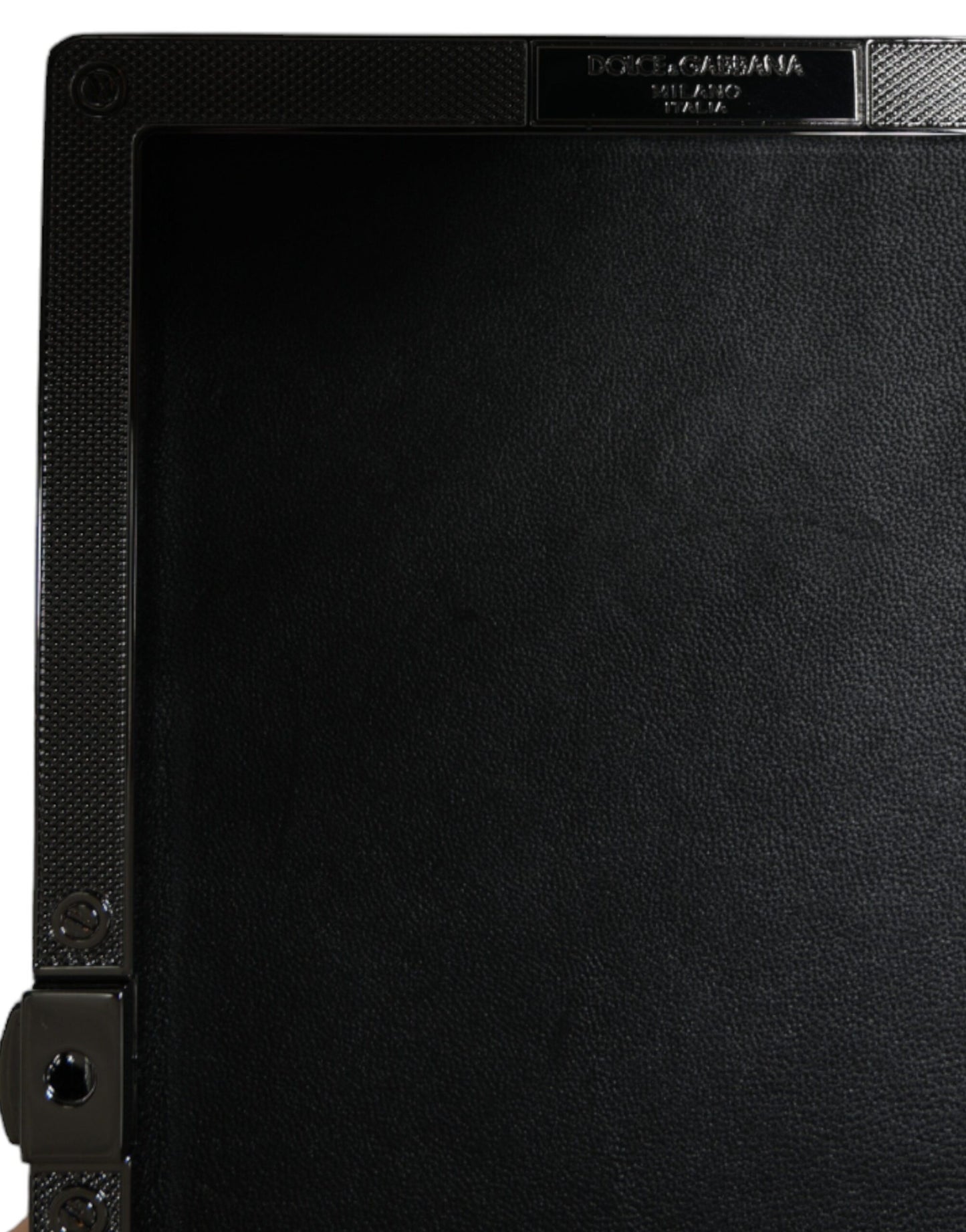 Dolce & Gabbana Black Velvet Crystal Clutch Evening Party Handbag