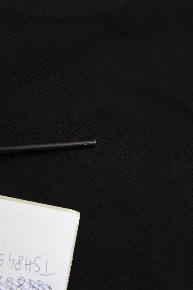 Balenciaga Musta puuvillainen pyöreä kaula-aukkoinen lyhythihainen t-paita logopainatuksella