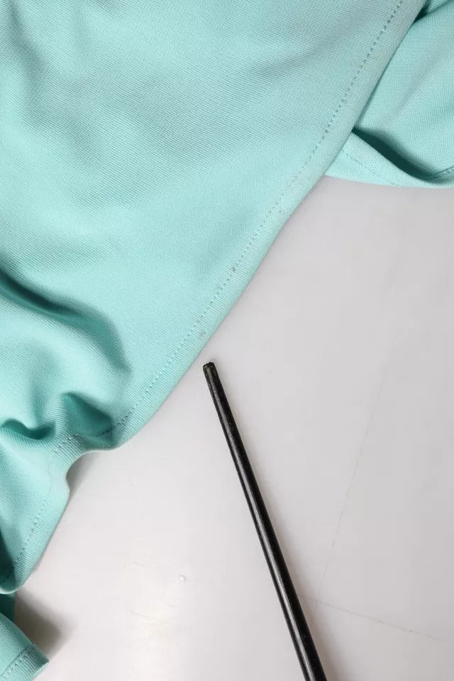 Christian Pellizzari Vaaleansininen jersey-pitkä olkamekko