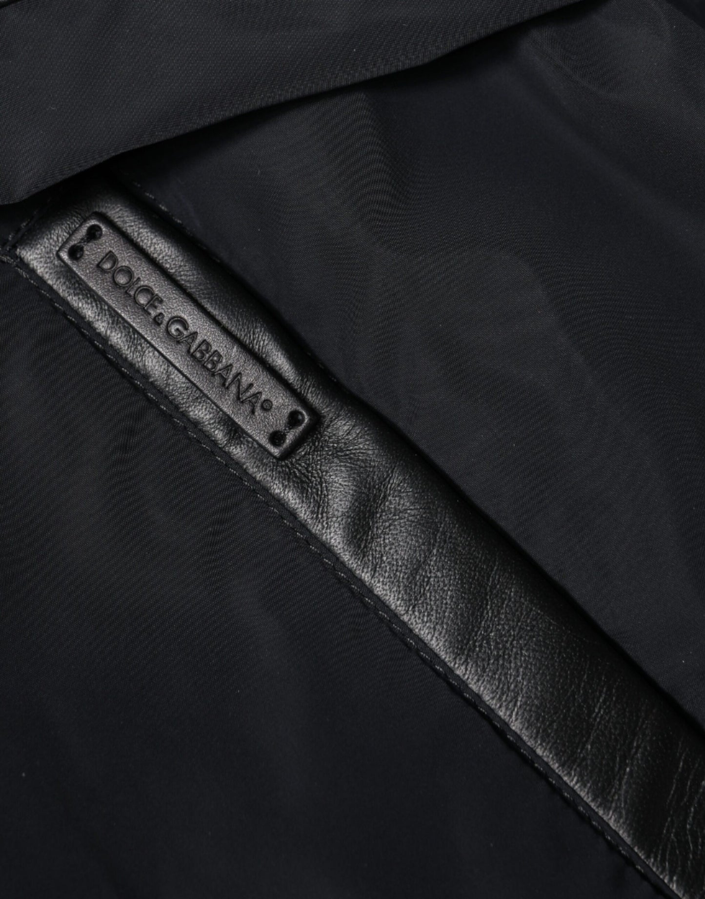 Dolce & Gabbana musta hupullinen miesten Bomber-takki