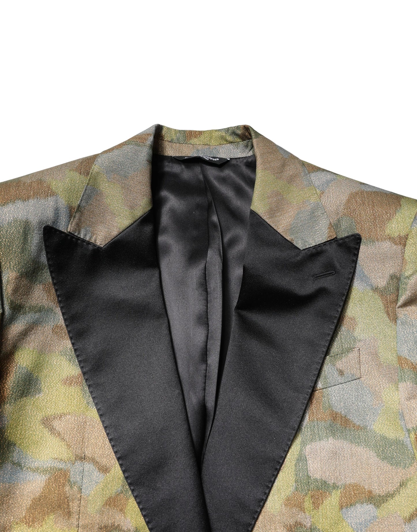 Dolce & Gabbana Multicolor Camouflage SICILIA 3 Piece Suit
