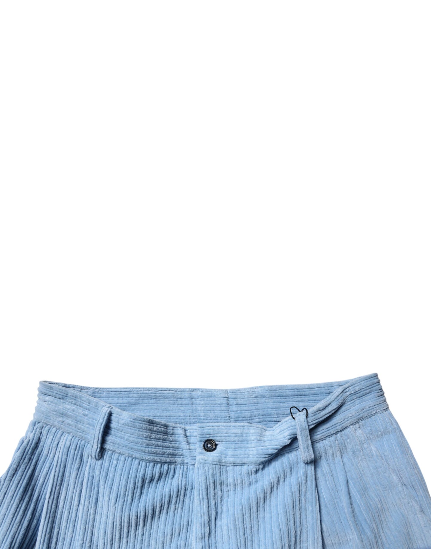 Dolce & Gabbana Light Blue Corduroy Cotton Skinny Denim Jeans