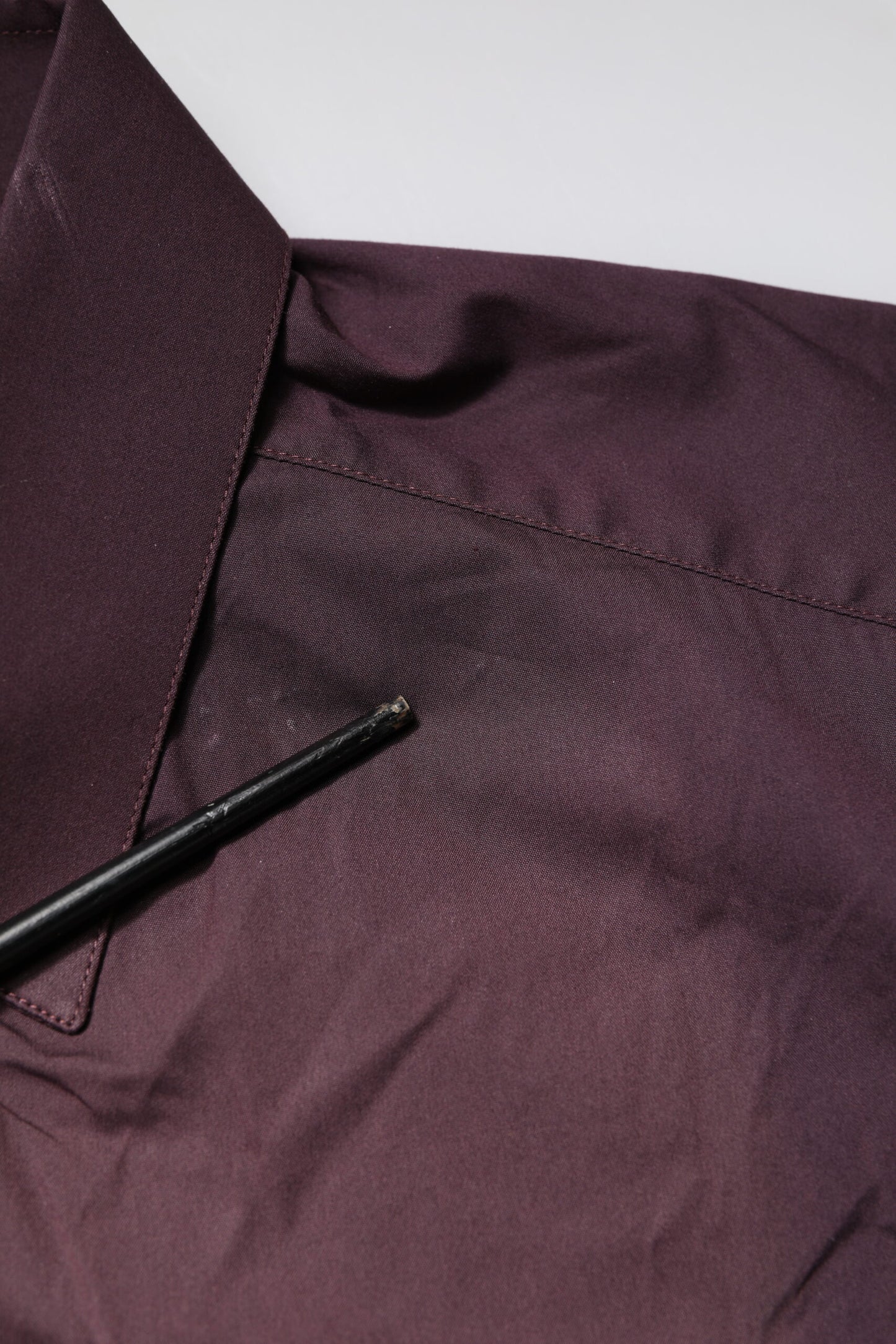 Dolce & Gabbana Burgundy Cotton GOLD Long Sleeves Shirt