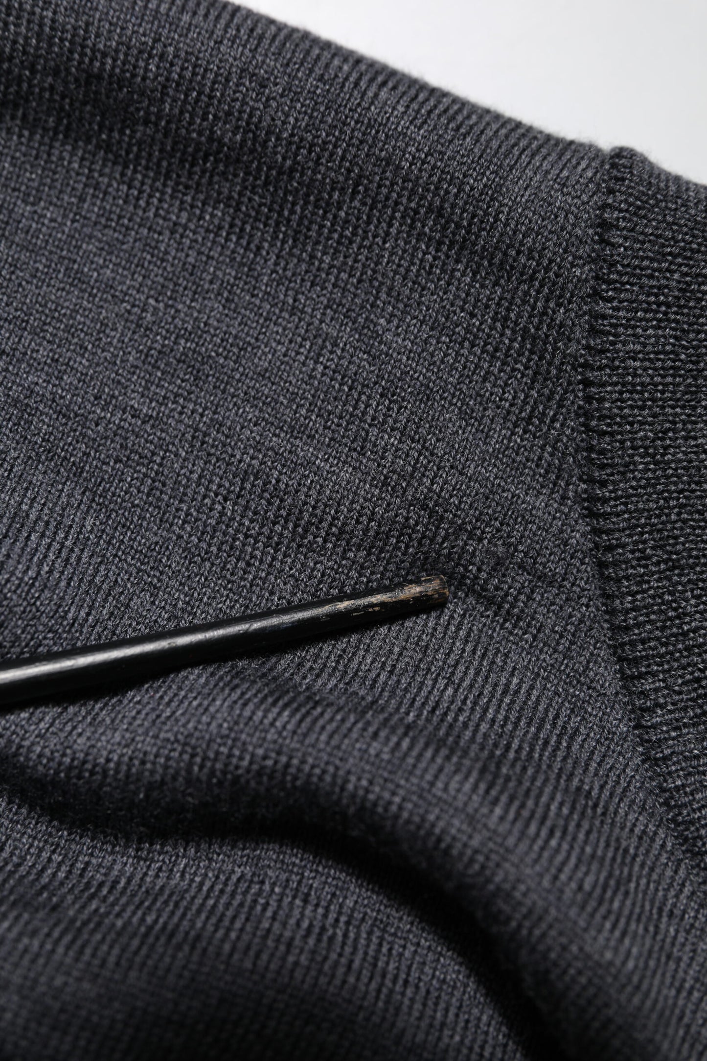 Dolce & Gabbana Dark Gray Wool Crew Neck Sweatshirt Sweater