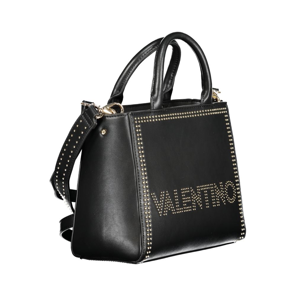 Mario Valentino Black Polyurethane Women Handbag