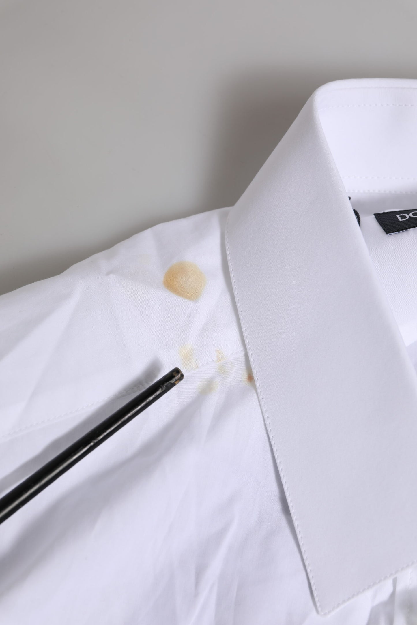 Dolce & Gabbana White Cotton MARTINI Long Sleeve Formal Shirt