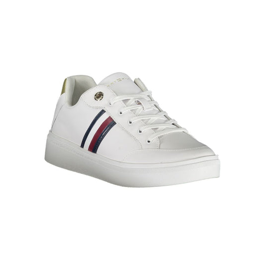 Tommy Hilfiger White Polyurethane Women Sneaker
