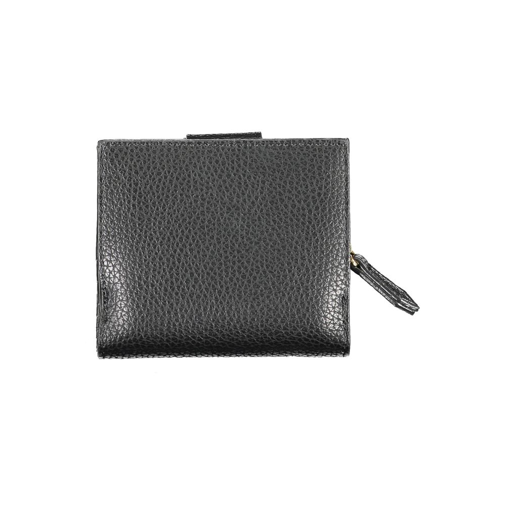 Mario Valentino Black Polyurethane Women's Wallet