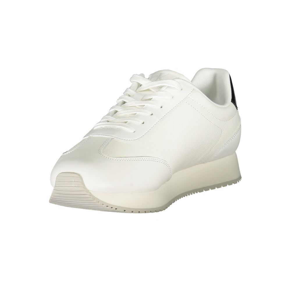 Calvin Klein Bianco Polyurethane Men Sneaker