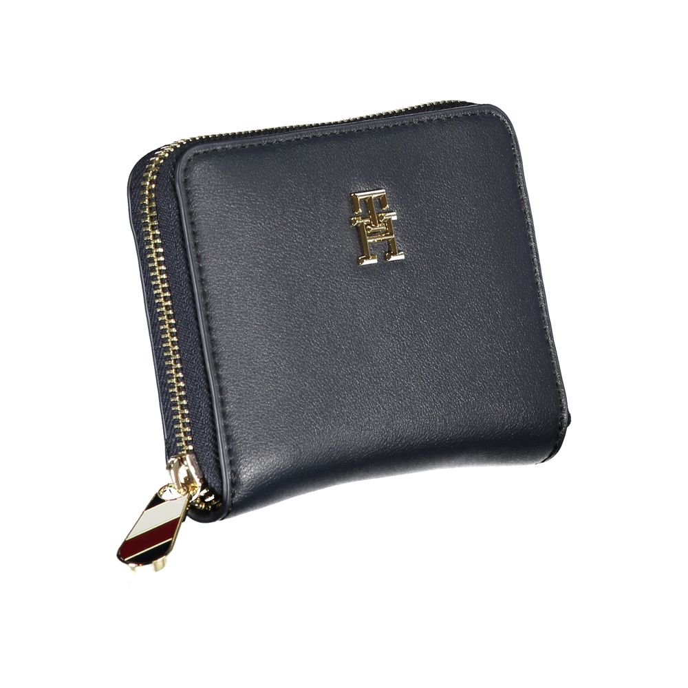Tommy Hilfiger Blue Polyurethane Women Wallet