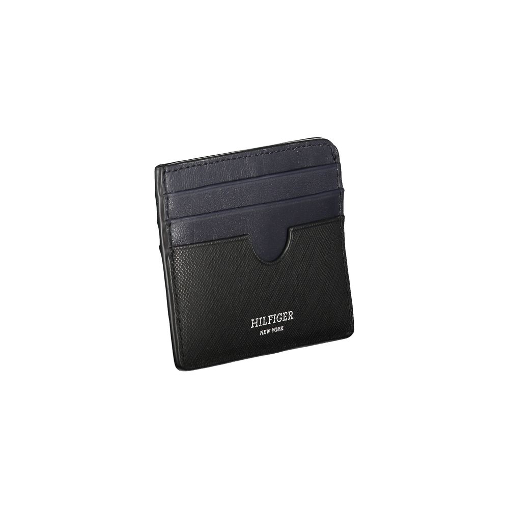 Tommy Hilfiger Black Leather Men Wallet