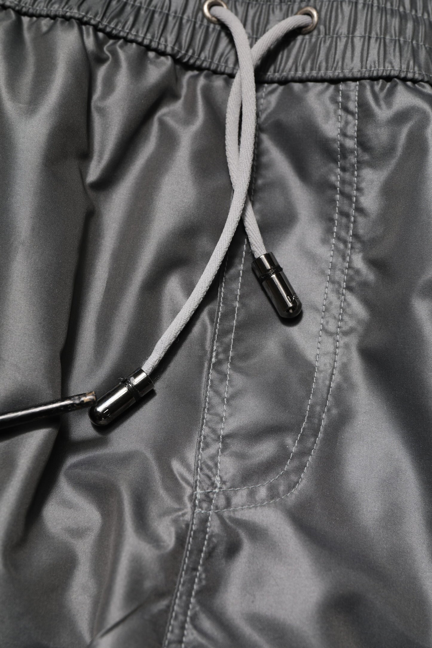 Dolce & Gabbana Gray Polyester Mid Waist Casual Bermuda Shorts