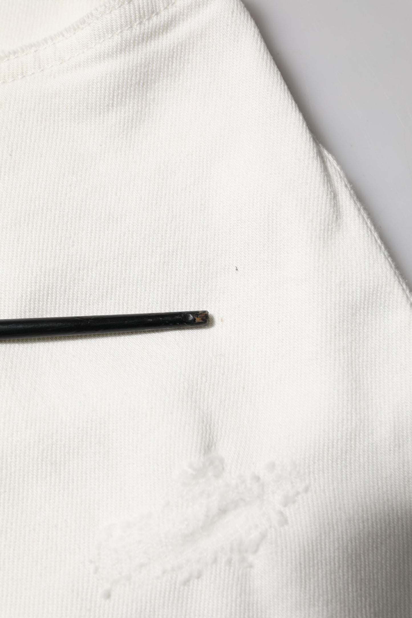 Dolce & Gabbana White Cotton Loose Men Denim Jeans