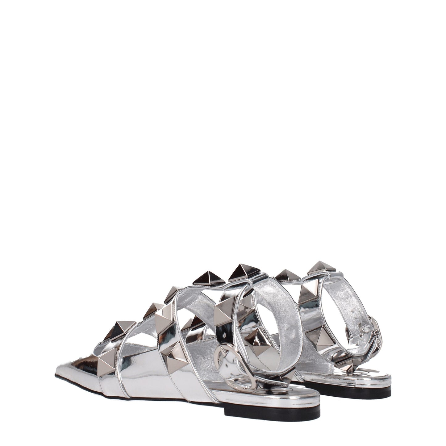 Valentino Garavani Gray Leather Sandals