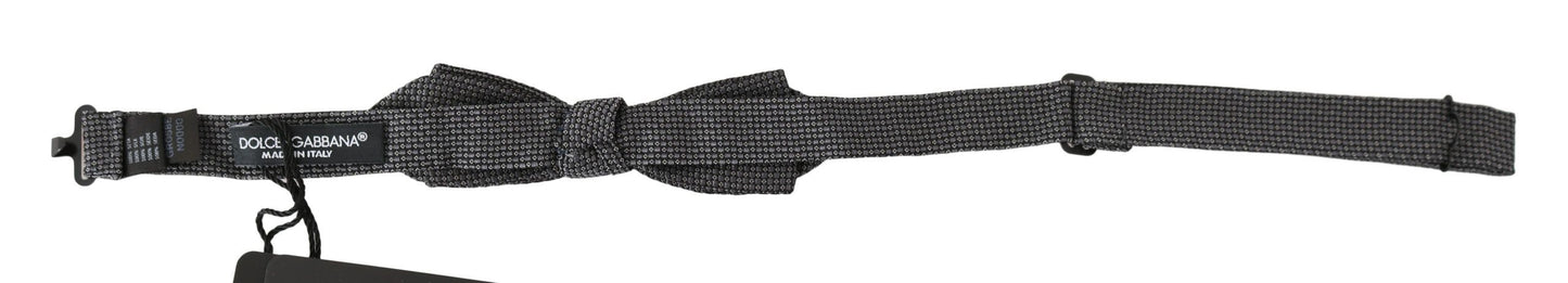 Dolce & Gabbana tyylikäs harmaa silkkirusetti