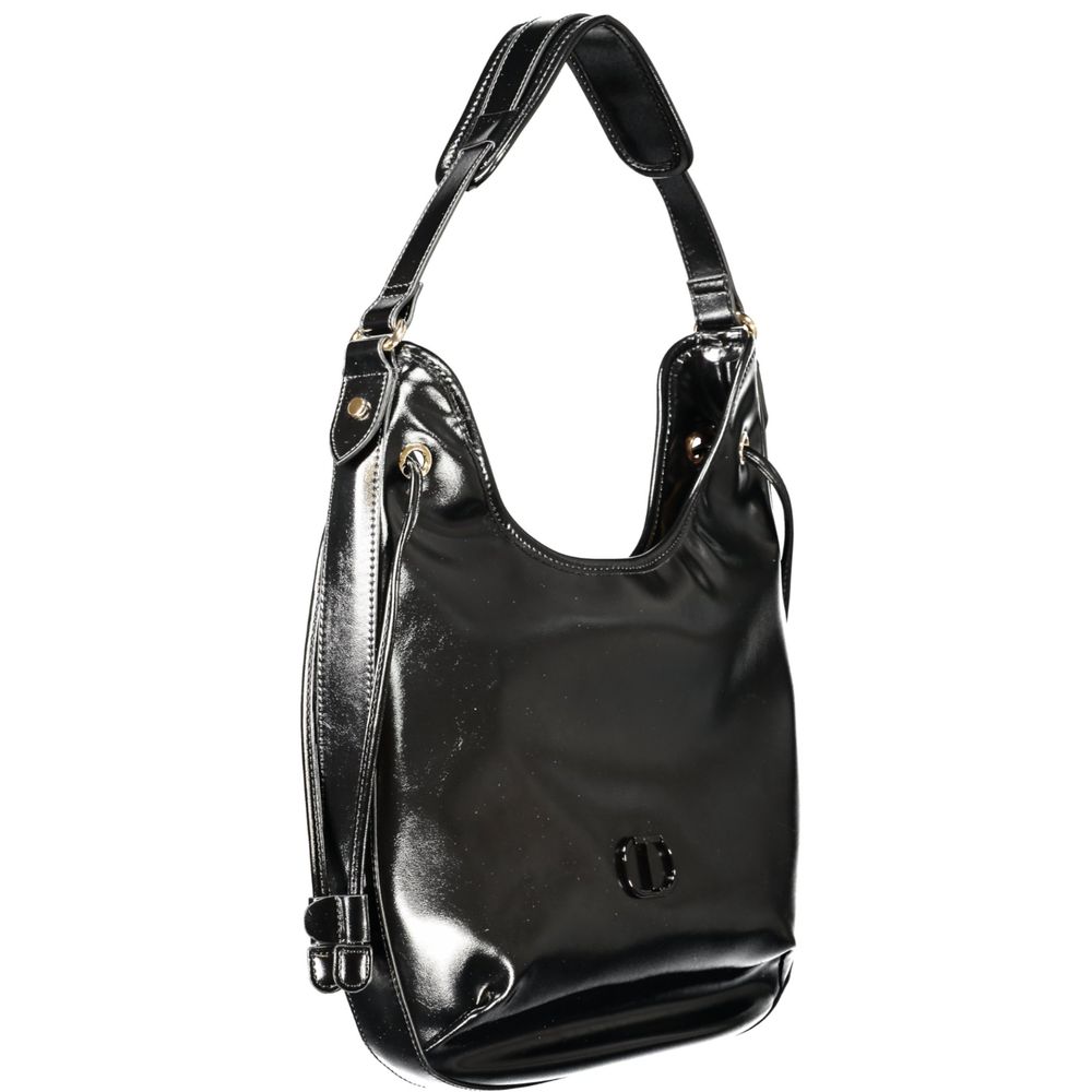 Twinset Black Polyurethane Women Hobo Bag