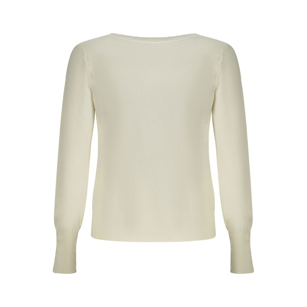 Guess Jeans Bianco Viscosa Womens Cardigan