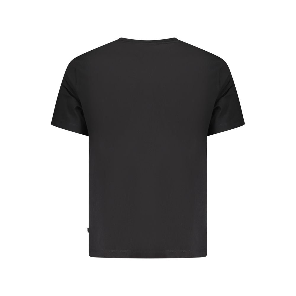 Guess Jeans Black Cotton Men T-Shirt