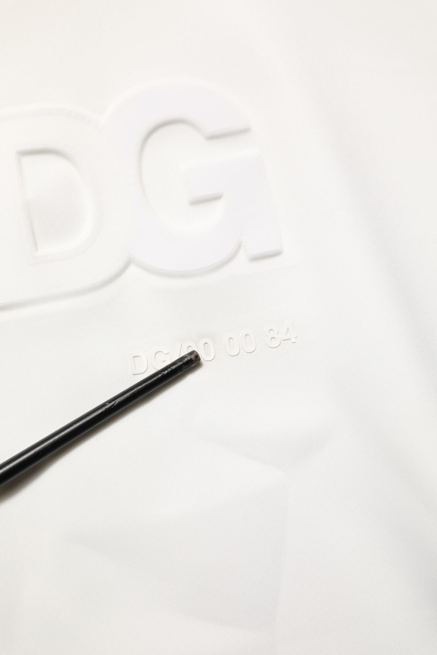 Dolce & Gabbana White Logo Hooded Men Sweatshirt Sweater