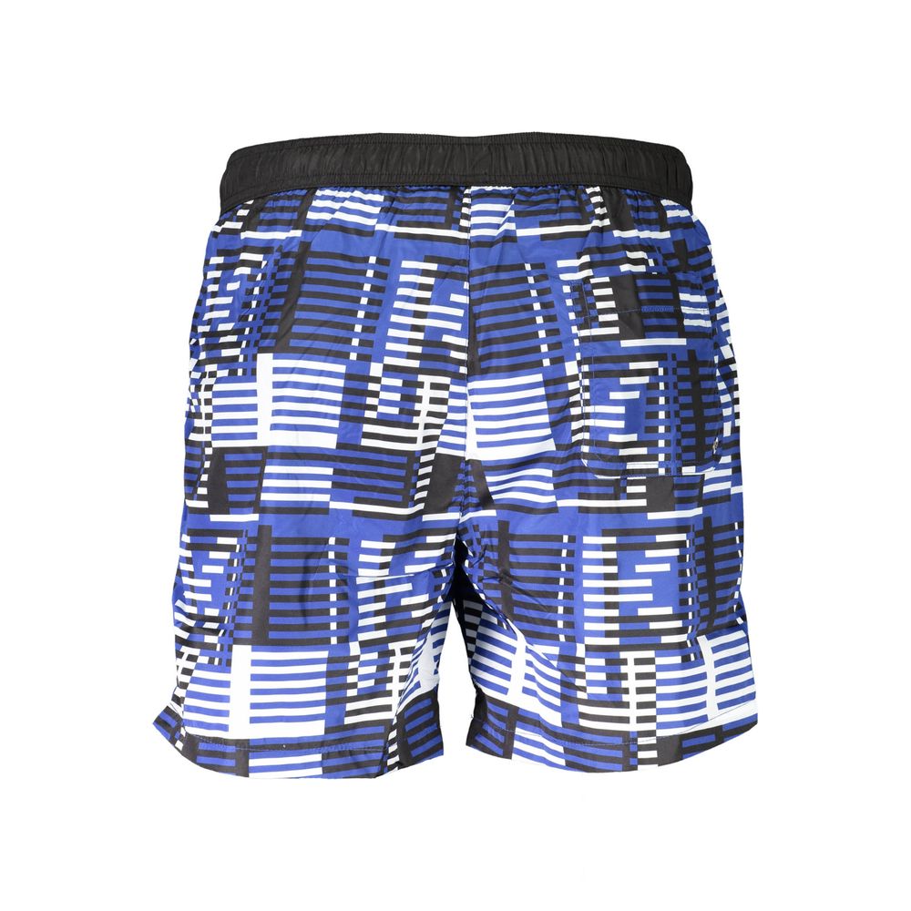 Karl Lagerfeld Blue Polyester Men's Swim Boxer