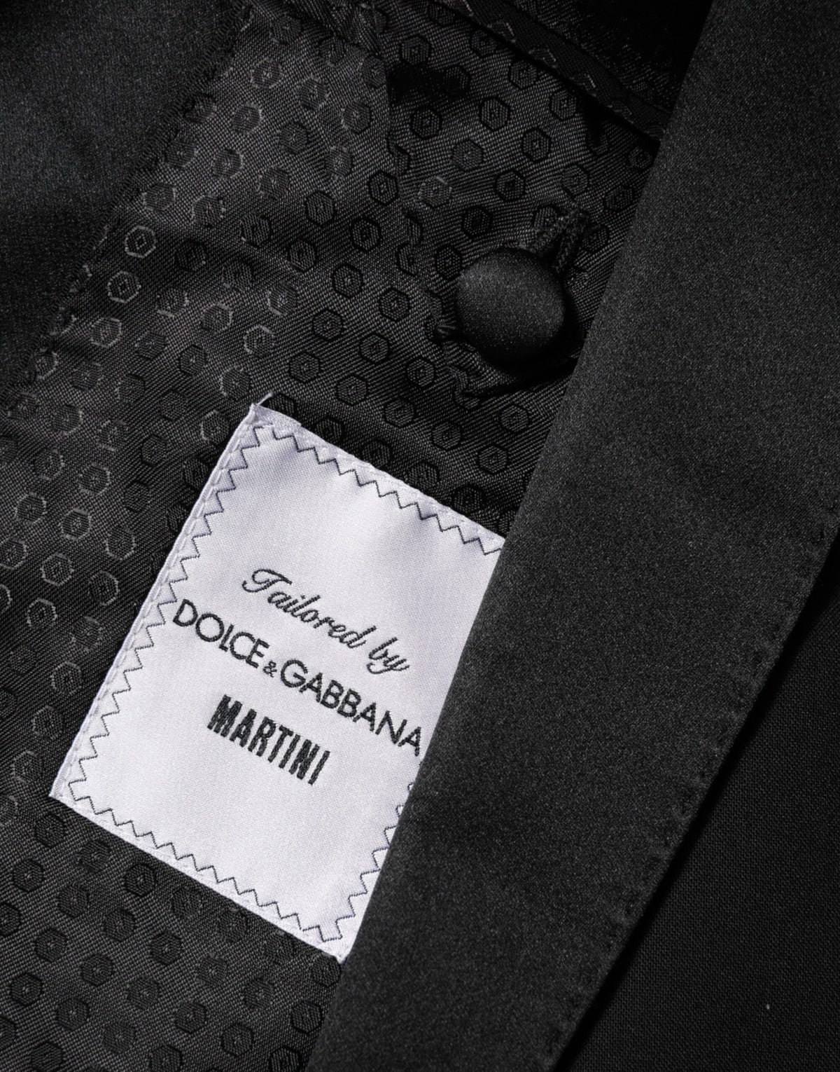 Dolce & Gabbana Black MARTINI 1 Button Suit Jacket Blazer