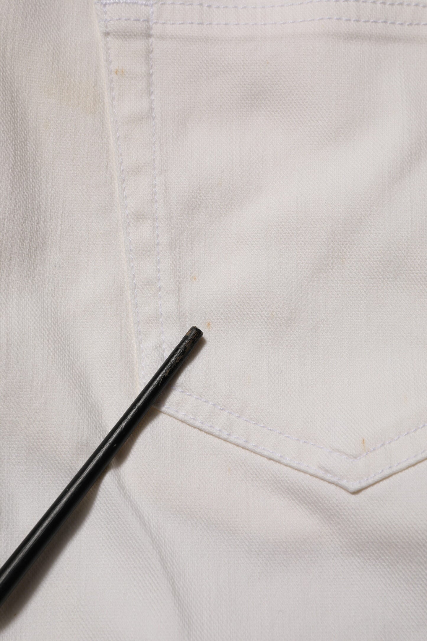 Prada White Mid Waist Skinny Fit Denim Casual Trouser Jeans