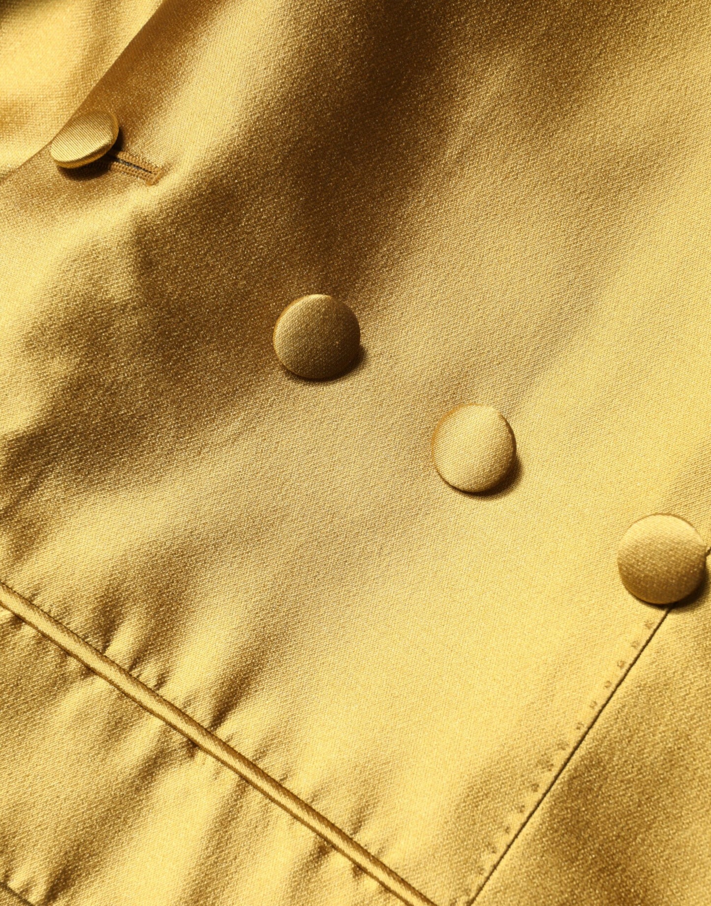 Dolce & Gabbana Gold Satin pitkähihainen bleiseritakki