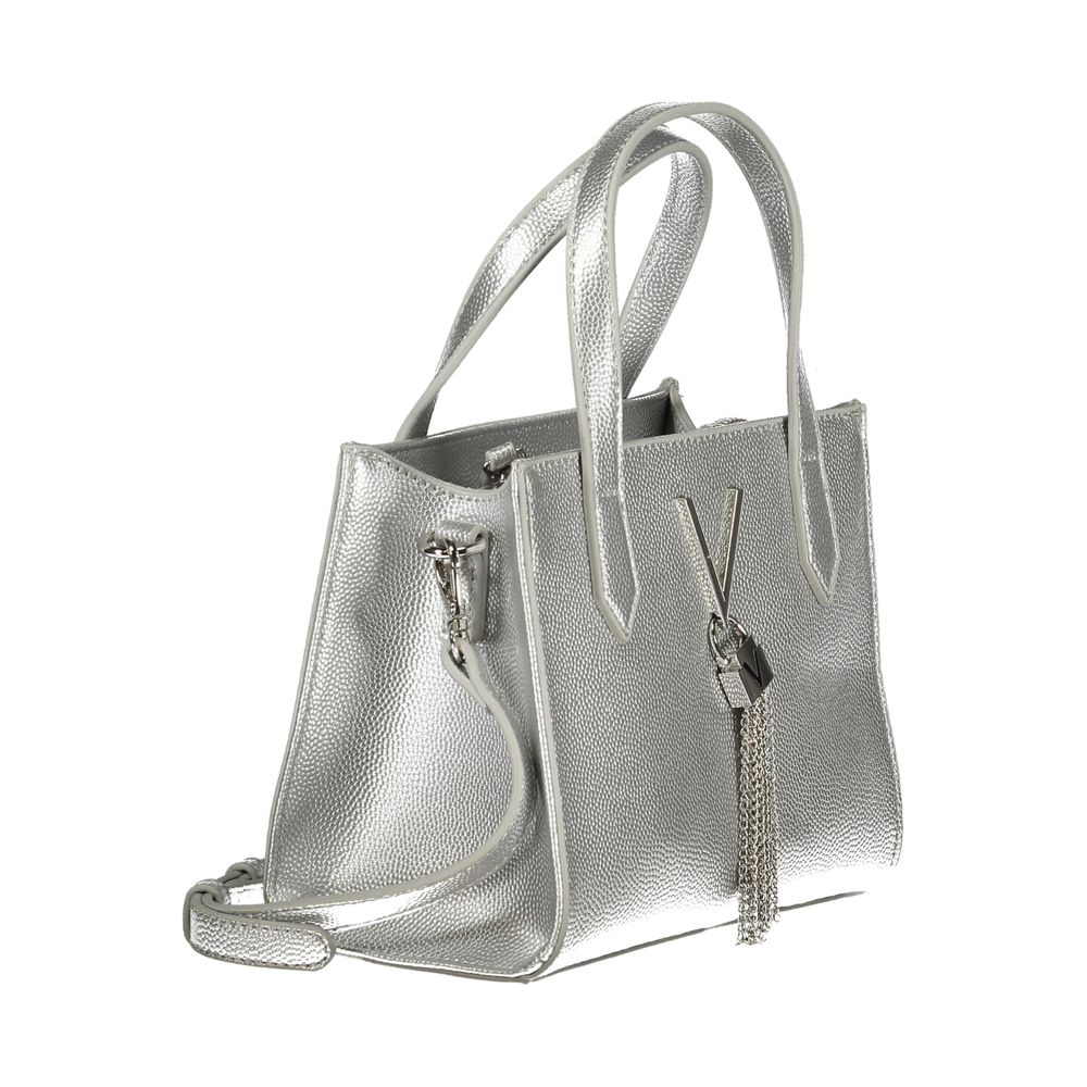 Mario Valentino Silver Polyurethane Women's Handbag
