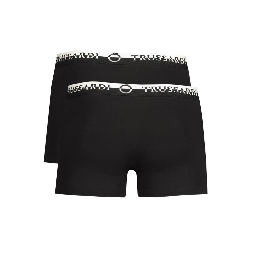Trussardi Black Cotton Men's Boxer