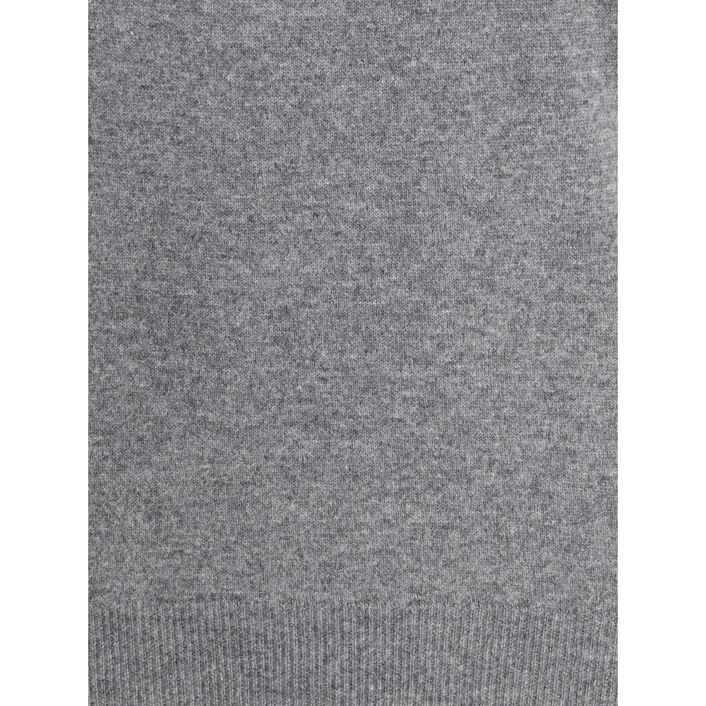 Aragona Cashmere Gray Merino Wool Turtleneck