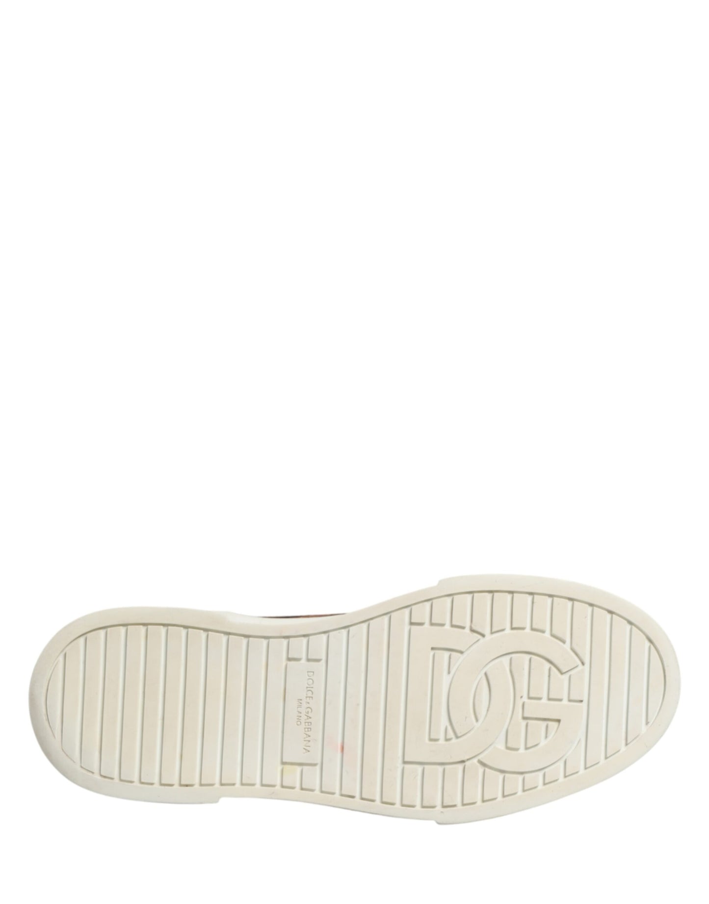 Dolce & Gabbana Brown Leopard Cotton High Top Sneakers Shoes