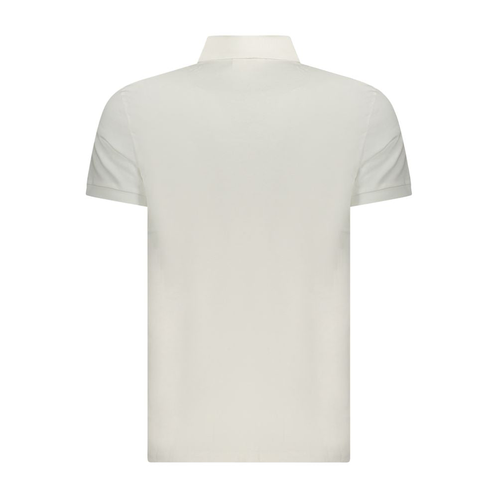 Calvin Klein White Cotton Men Polo Shirt