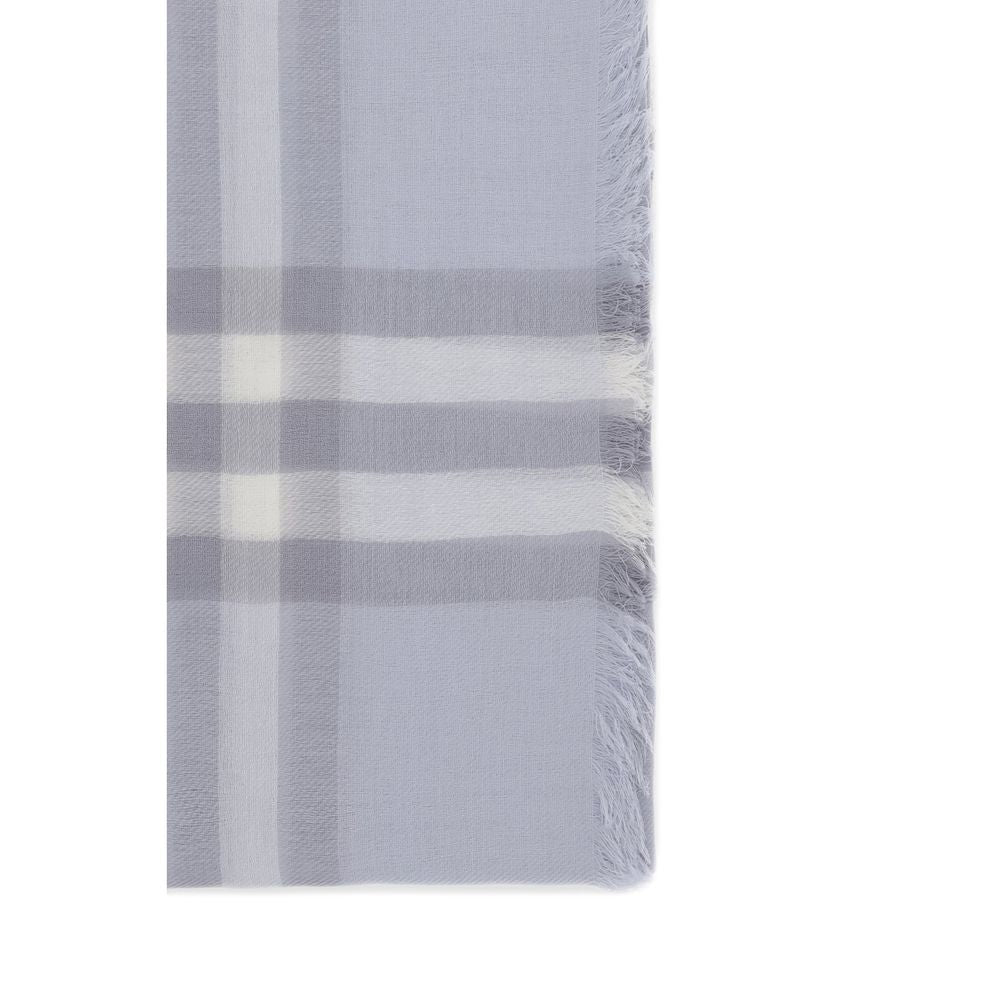 Burberry Blue Wool Scarf