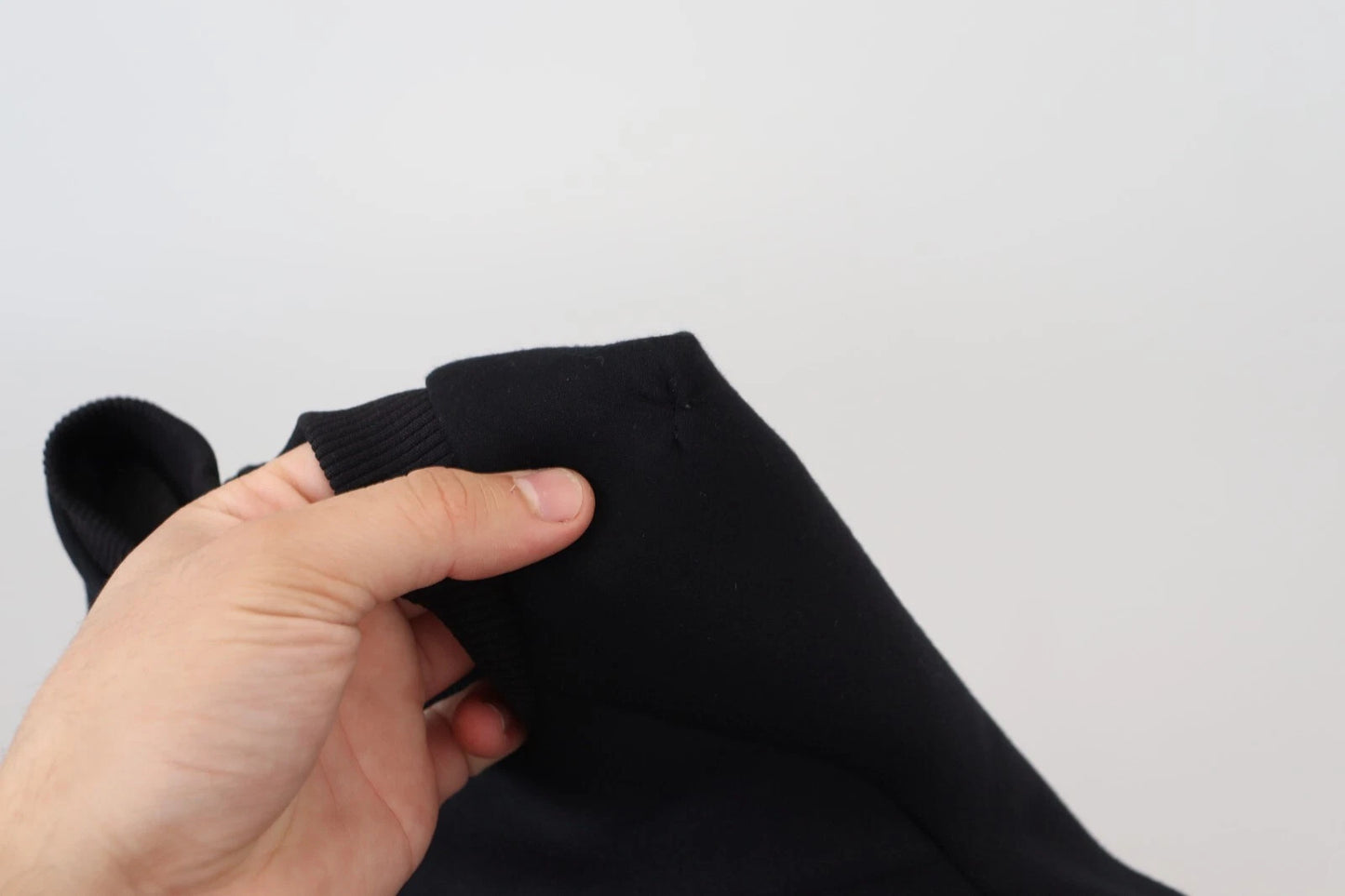 Philosophy Black Cropped Zipper Back Sweatshirt Sweater