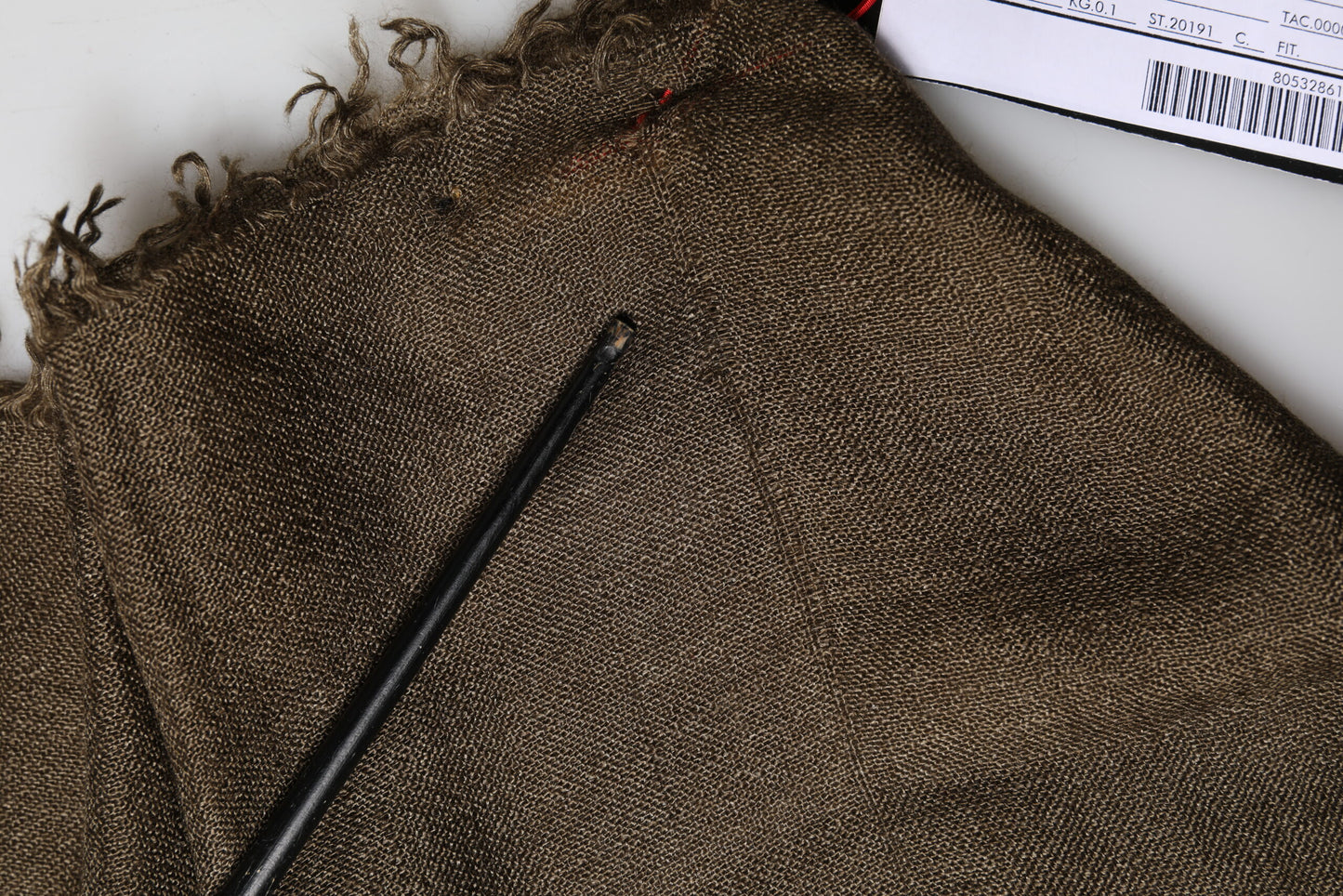 Dolce & Gabbana Brown Cashmere Knit Neck Wrap Shawl Scarf