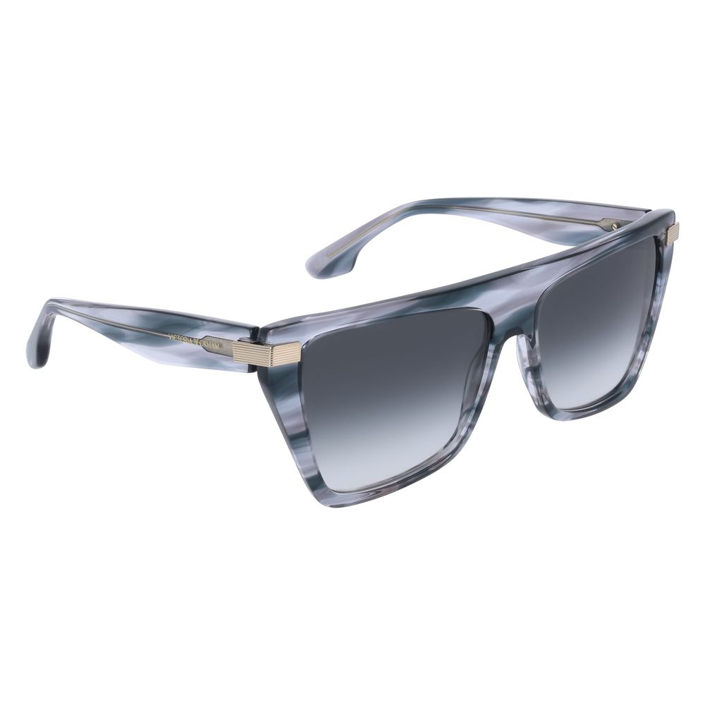 Victoria Beckham Gray Acetate Sunglasses