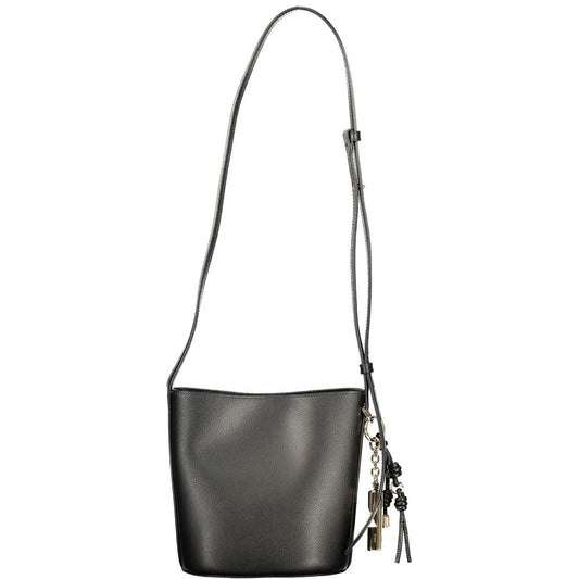 Furla Nero Leather Women Bucket Bag